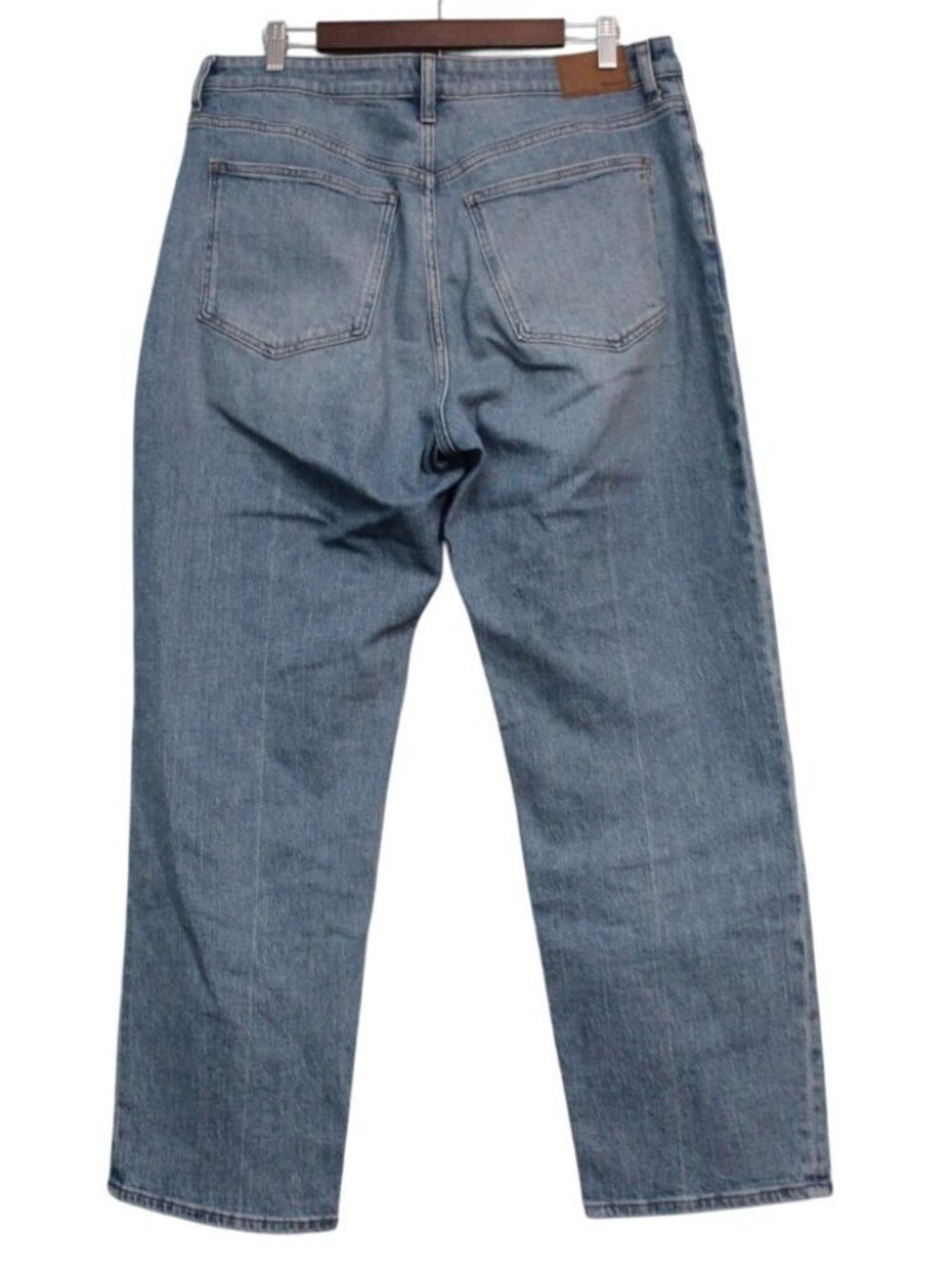 Madewell Jeans Size 32 Curvy 90s Straight High Rise Preppy Classic Retro Boho - Picture 7 of 12